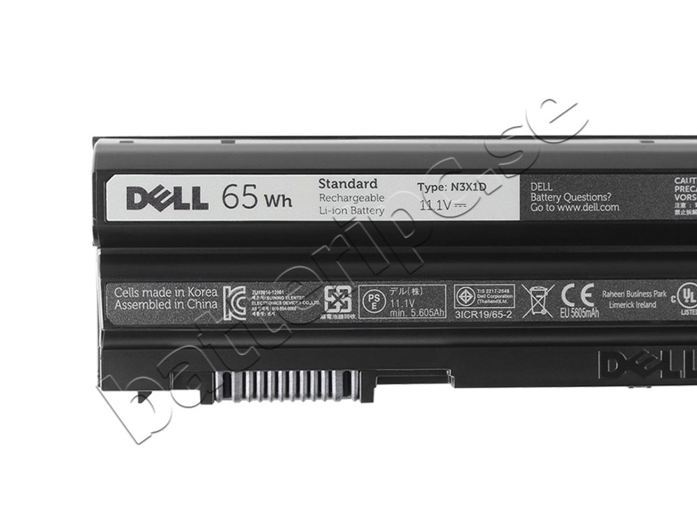 65Whr Dell Latitud E6440 ATG Laptops Original Batterier