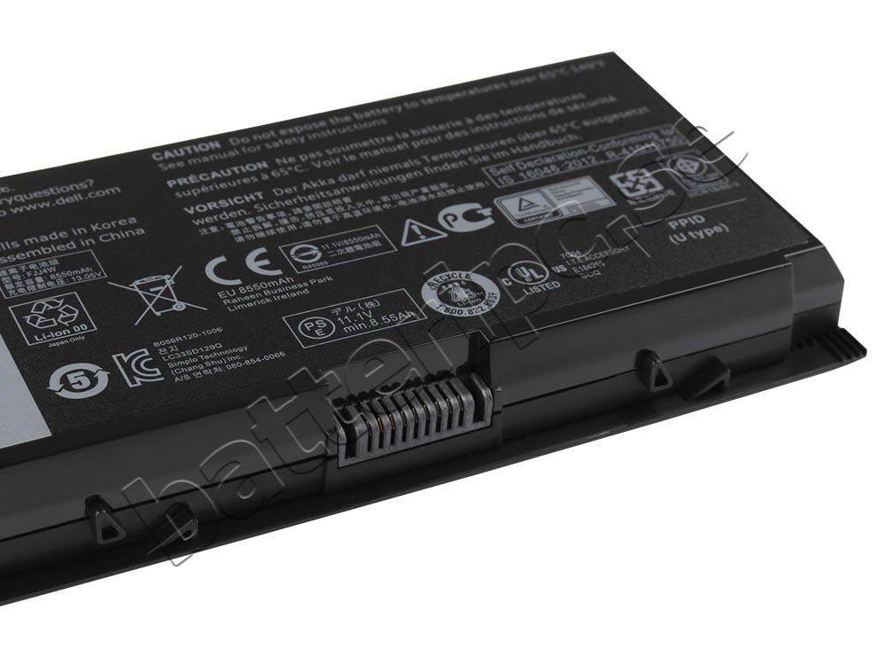 Original Batterier Dell Precision M4800-8267 97Wh