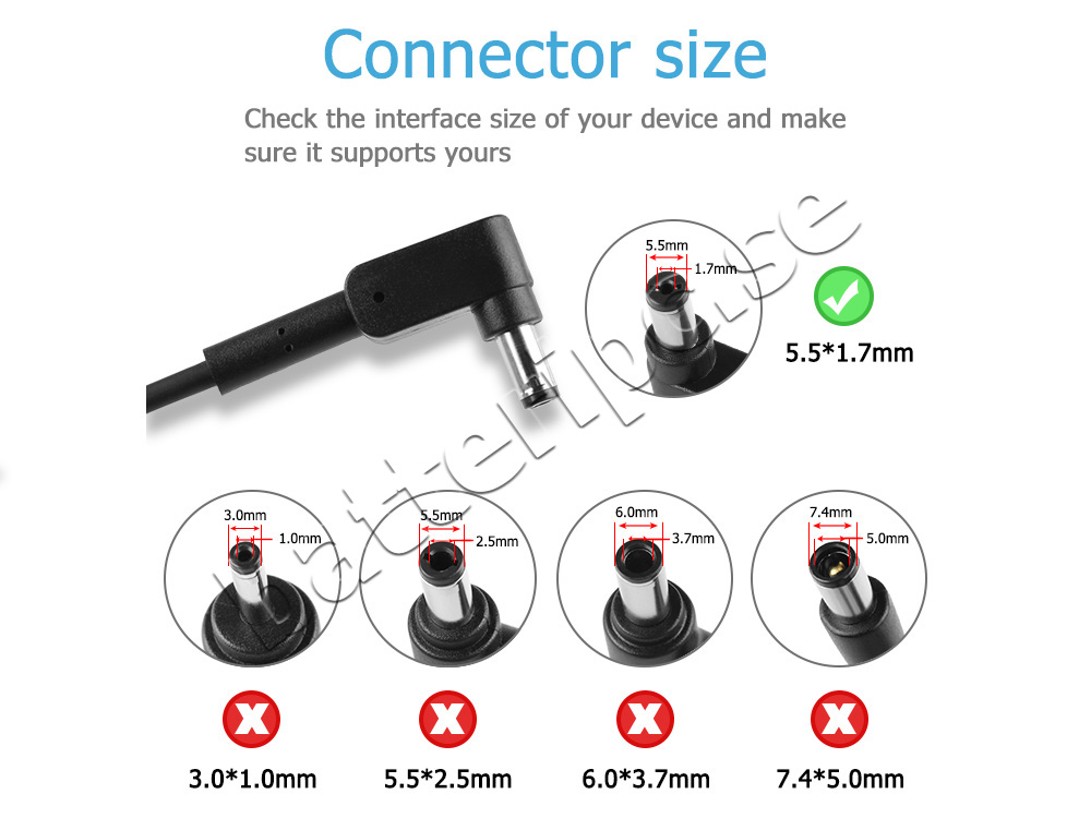 45W AC Adapter Laddare PA-1450-26(5.5mm * 1.7mm)