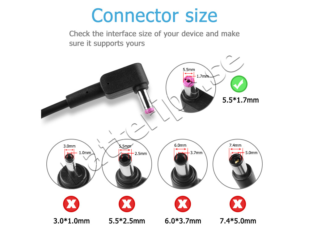 135W AC Adapter Laddare Acer Aspire VN7-592G-72VQ + Kabel