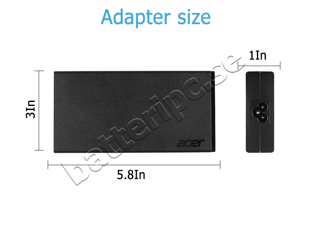 135W AC Adapter Laddare Acer Aspire VN7-592G-72VQ + Kabel