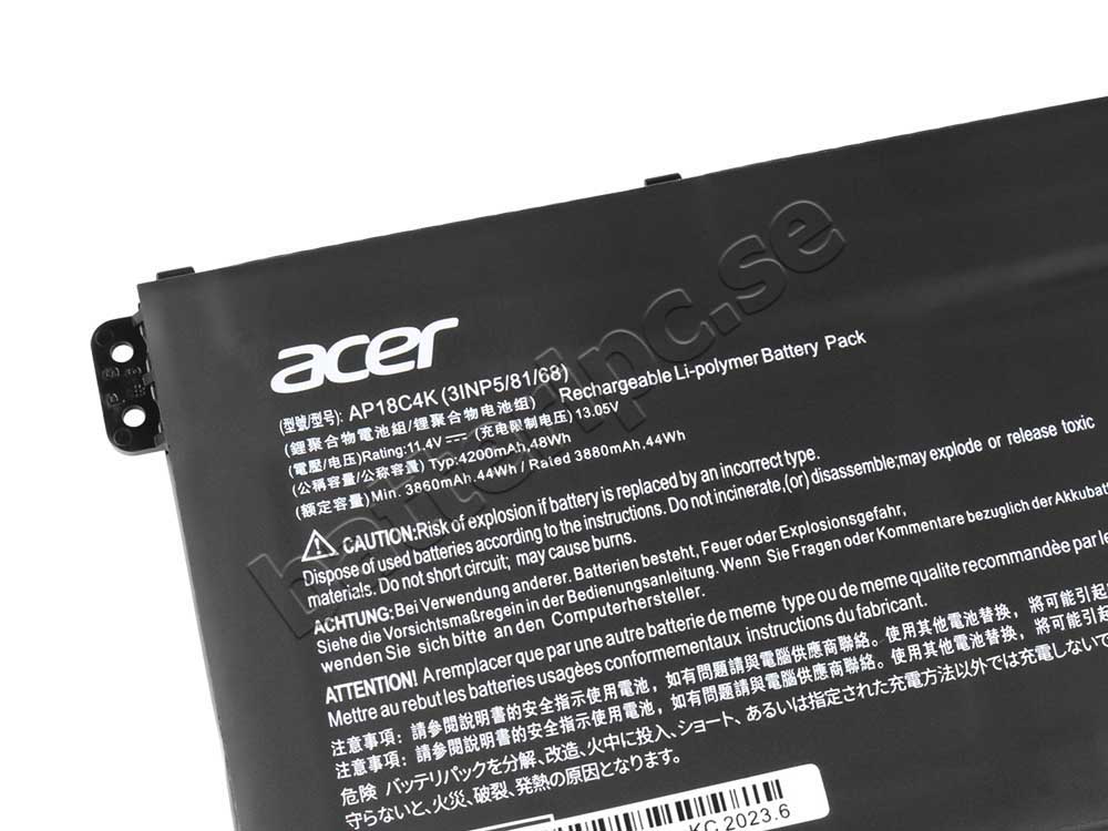 4200mAh 48Wh Batterier Acer Spin 3 SP314-54N-50W3