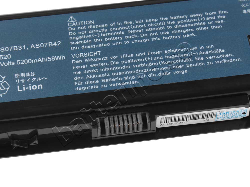 4400mAh 48Wh Batterier Acer AS07B32 AS07B41 AS07B42