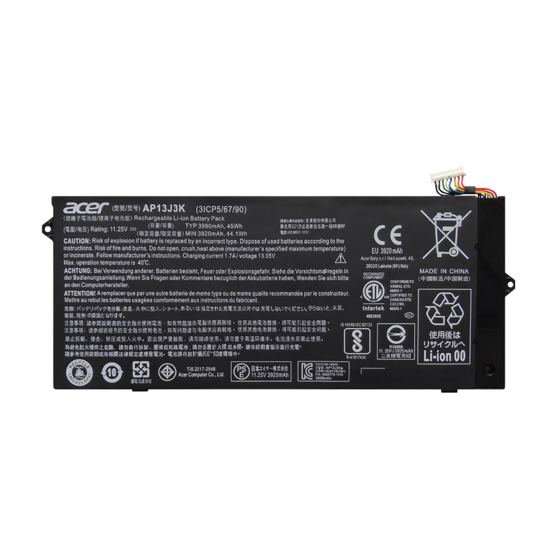 3990mAh 45Wh Batterier Acer Chromebook 11 C732