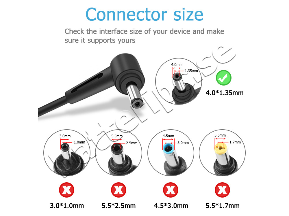 Adapter Laddare Original Asus AD2066020010LF 45W + Kabel