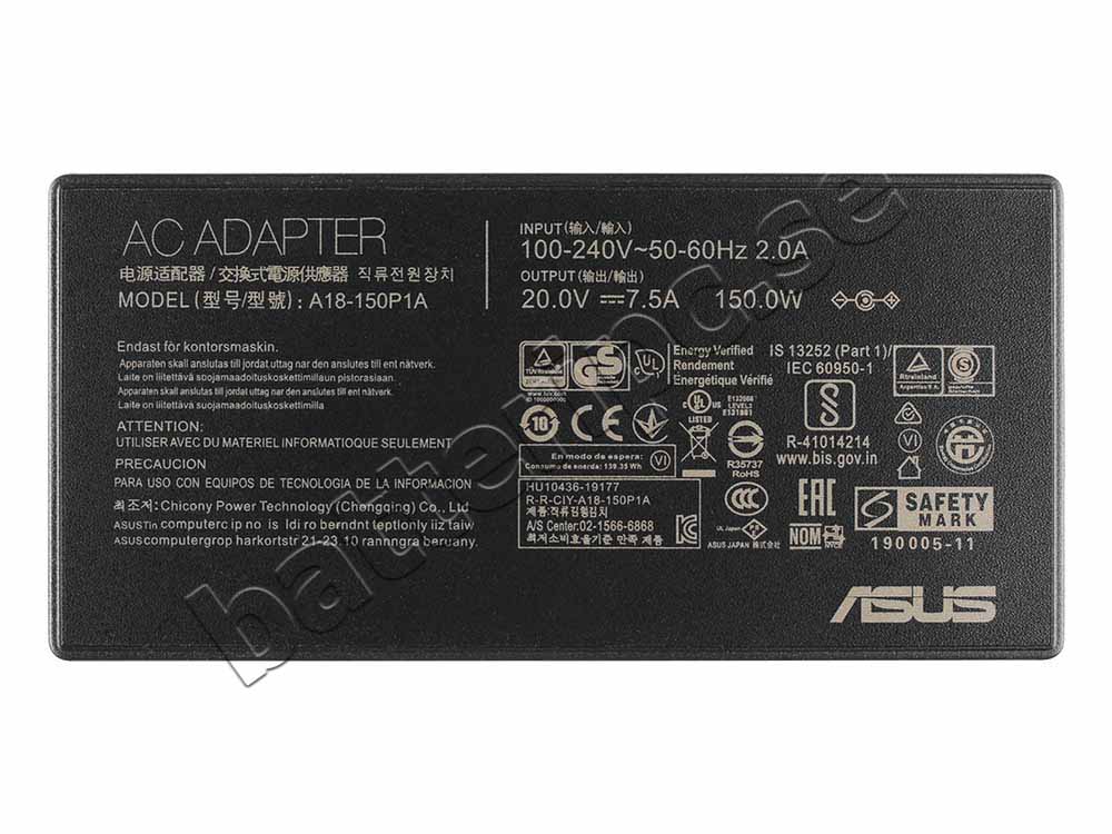 Original 150W Laddare Asus ADP-150CH B(4.5mm*3.0mm) AC Adapter