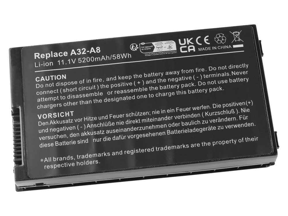 4800mAh 49Wh Batterier Asus A32-A8