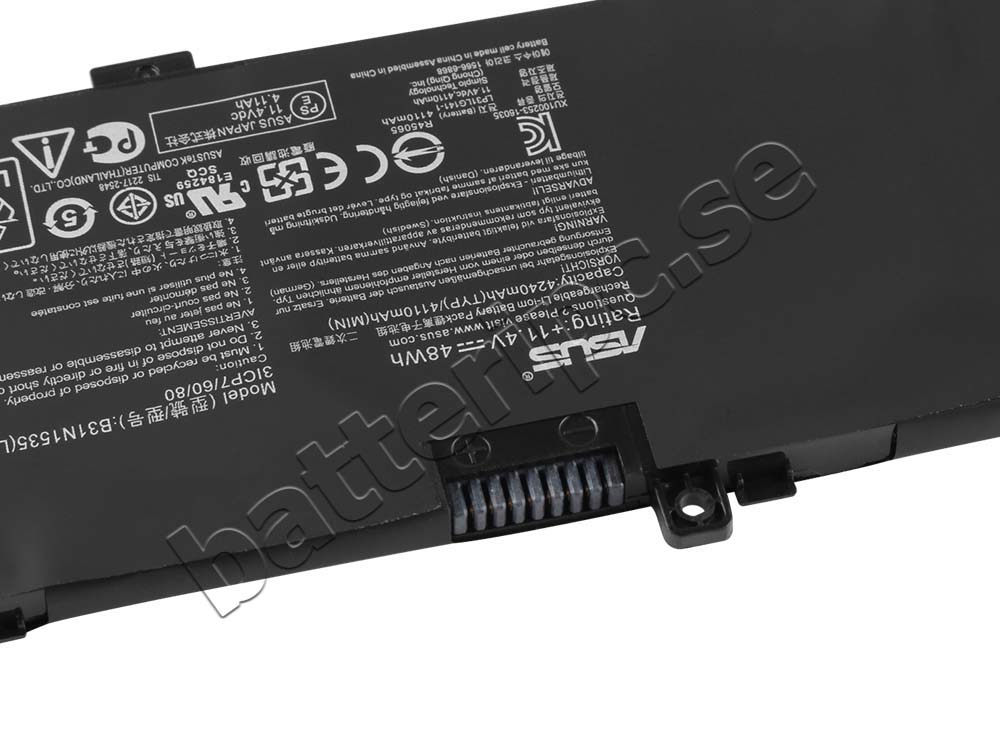 48Wh 4110mAh Original Batterier för Asus Zenbook UX310UA-FB038T