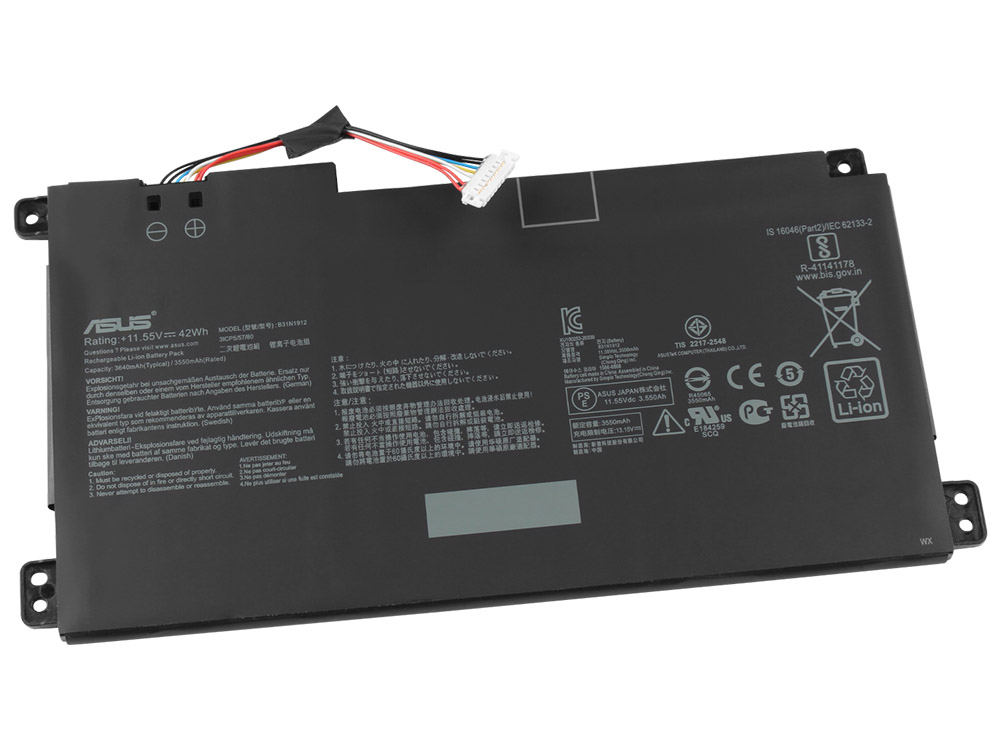 Original Batterier Asus B31N1912 0B200-03680200 3640mAh 42Wh