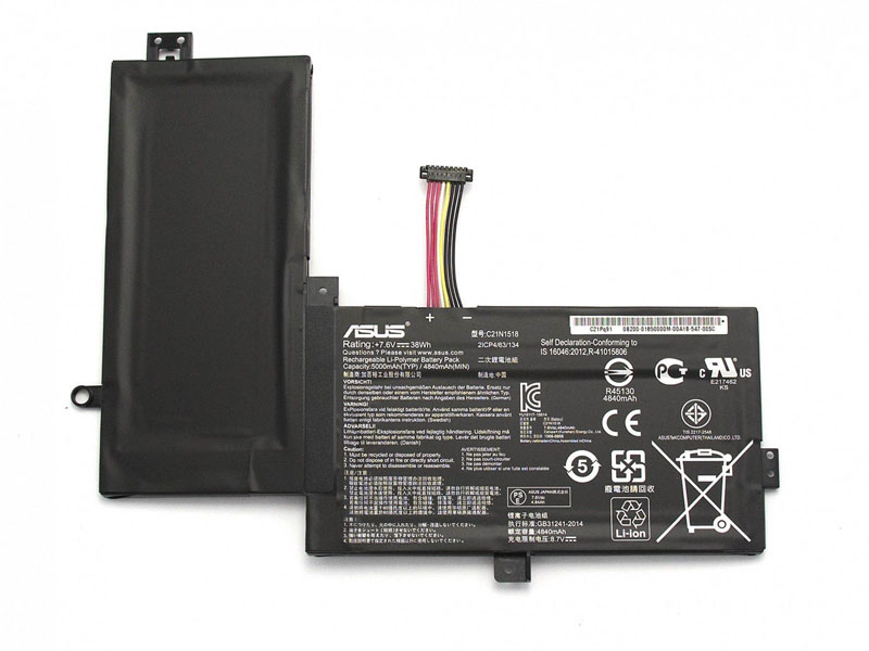 38Wh 5000mAh Original Batterier för Asus TP501UQ