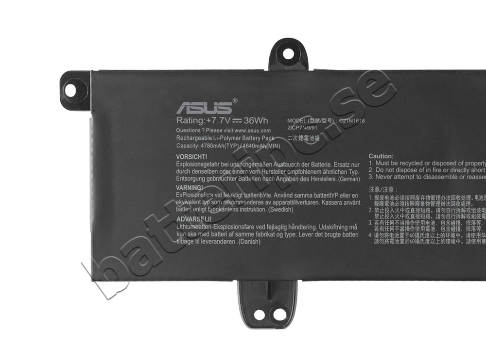 36Wh Asus 0B200-01400600 Original Batterier