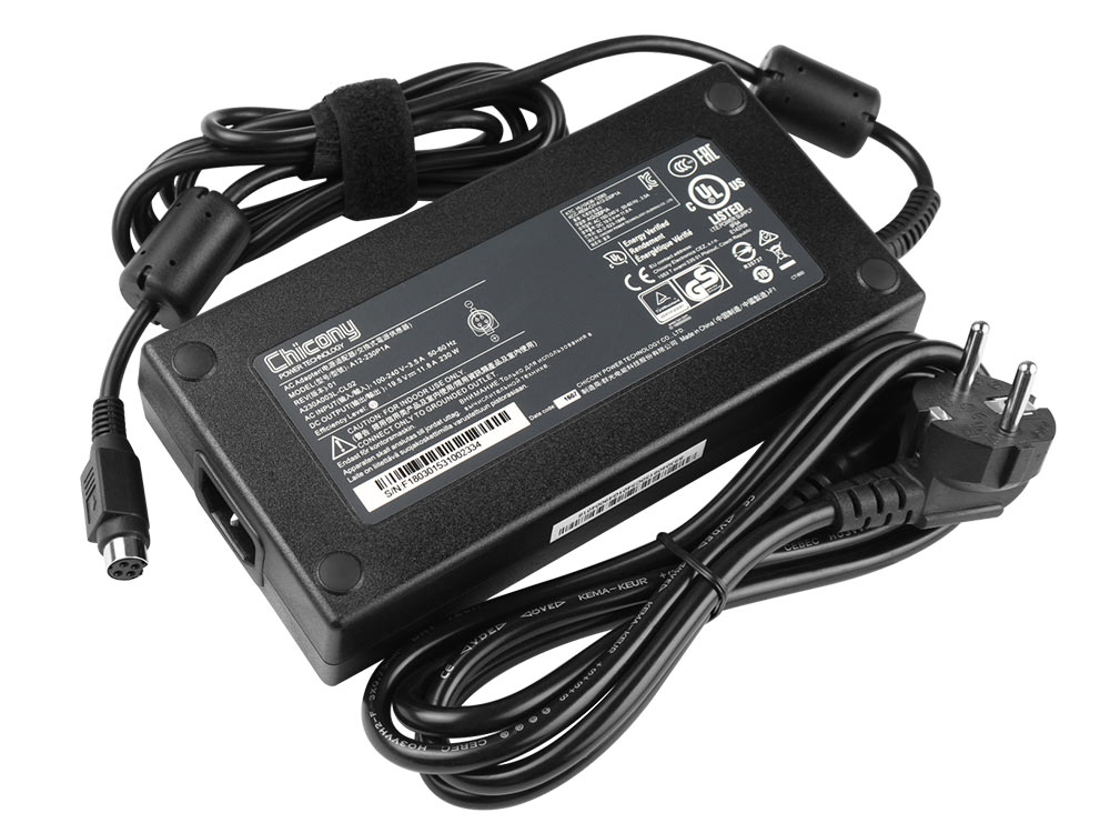 230W 4Pin MSI 957-18121P-101 AC Adapter Laddare