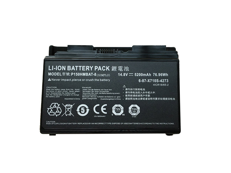 5200mAh Batterier Clevo 6-87-X510S-4D73