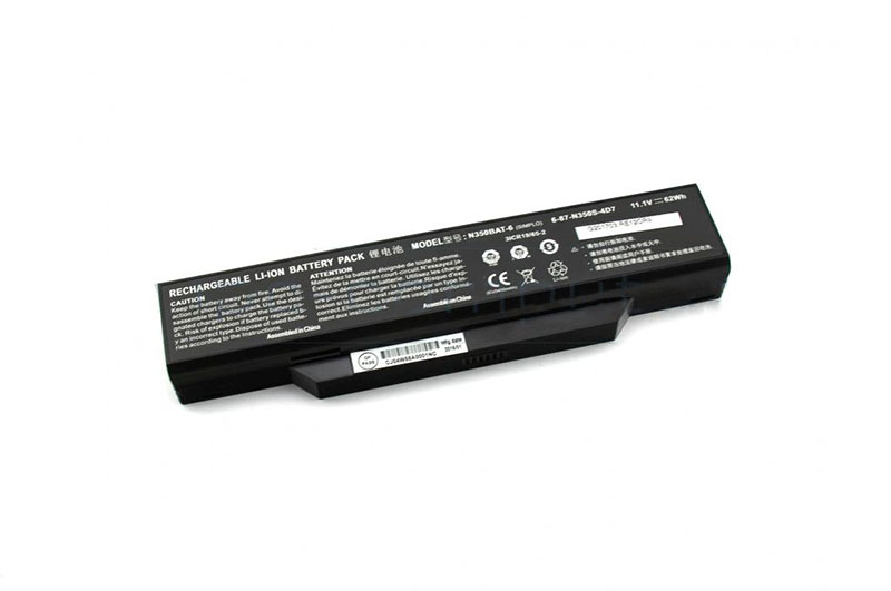 Batterier Clevo N350BAT-6 N350BAT-9 5600mAh 62Wh