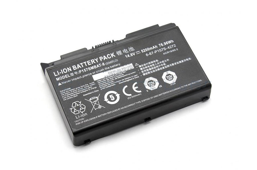 5200mAh 76.96Wh Batterier Clevo 6-87-P157S-427