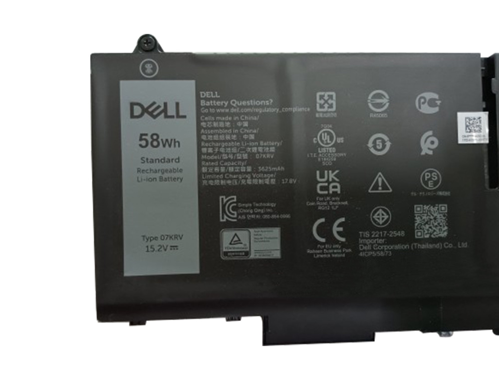 Original Batterier Dell Latitud 7430 2-in-1 P136G P136G002 3625mAh 58Wh