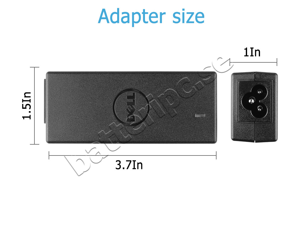 45W Dell Inspiron 11 3168 P25T Original AC Adapter Laddare