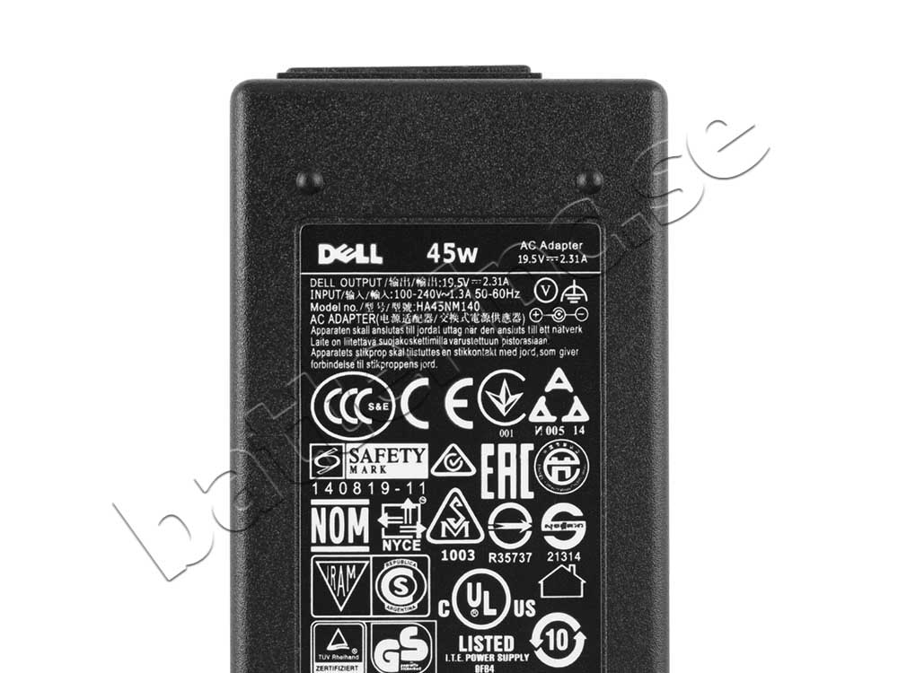 45W Dell DA45NM100-00 Original AC Adapter Laddare