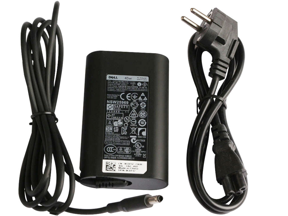 45W Dell Inspiron 11 3164 P24T Original AC Adapter Laddare