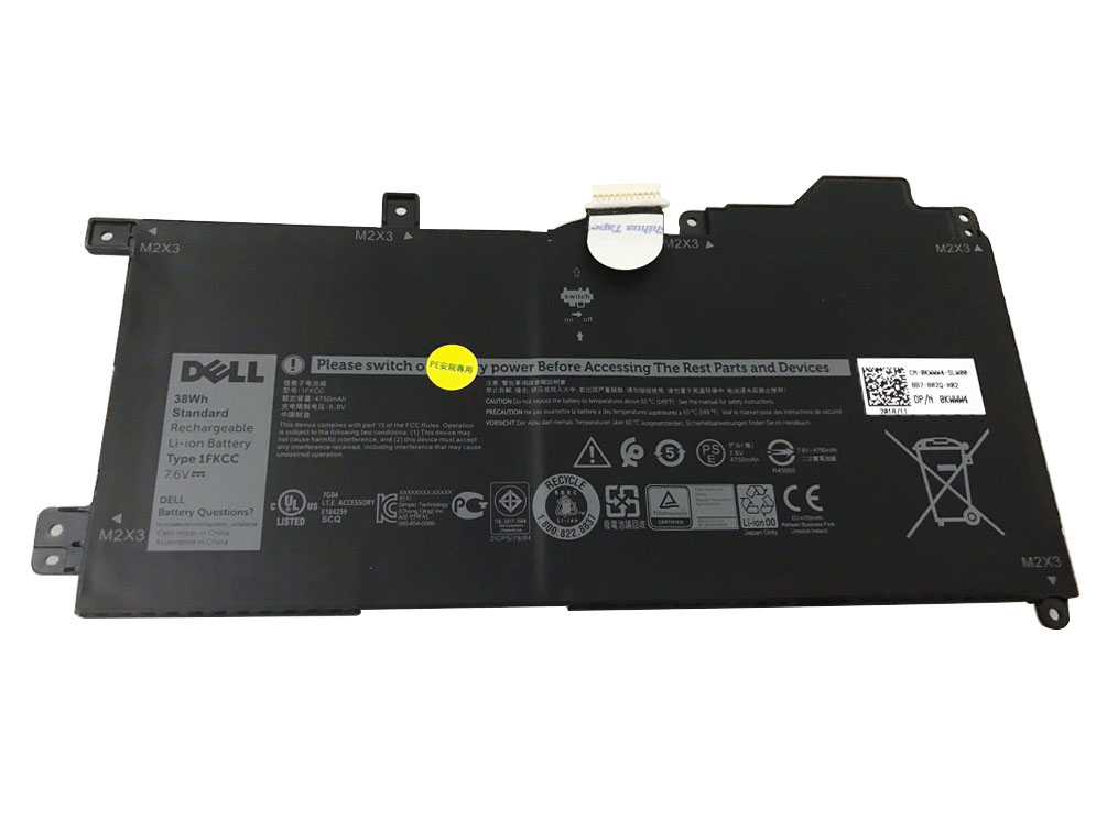 Original Batterier Dell KWWW4 0KWWW4 NK35K 4750mAh 38Wh