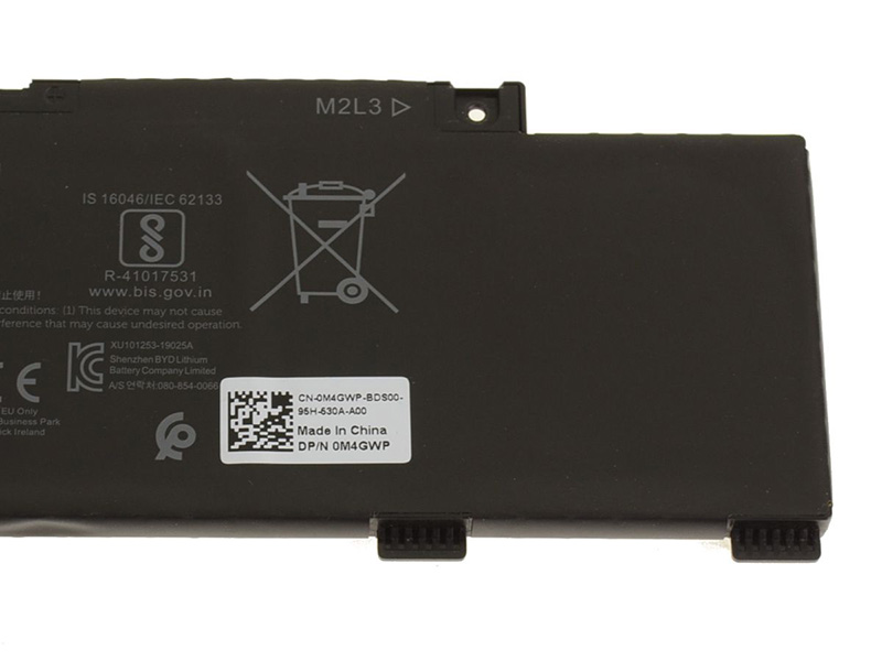 Original Batterier Dell Ins 15PR-1865W 4255mAh 51Wh