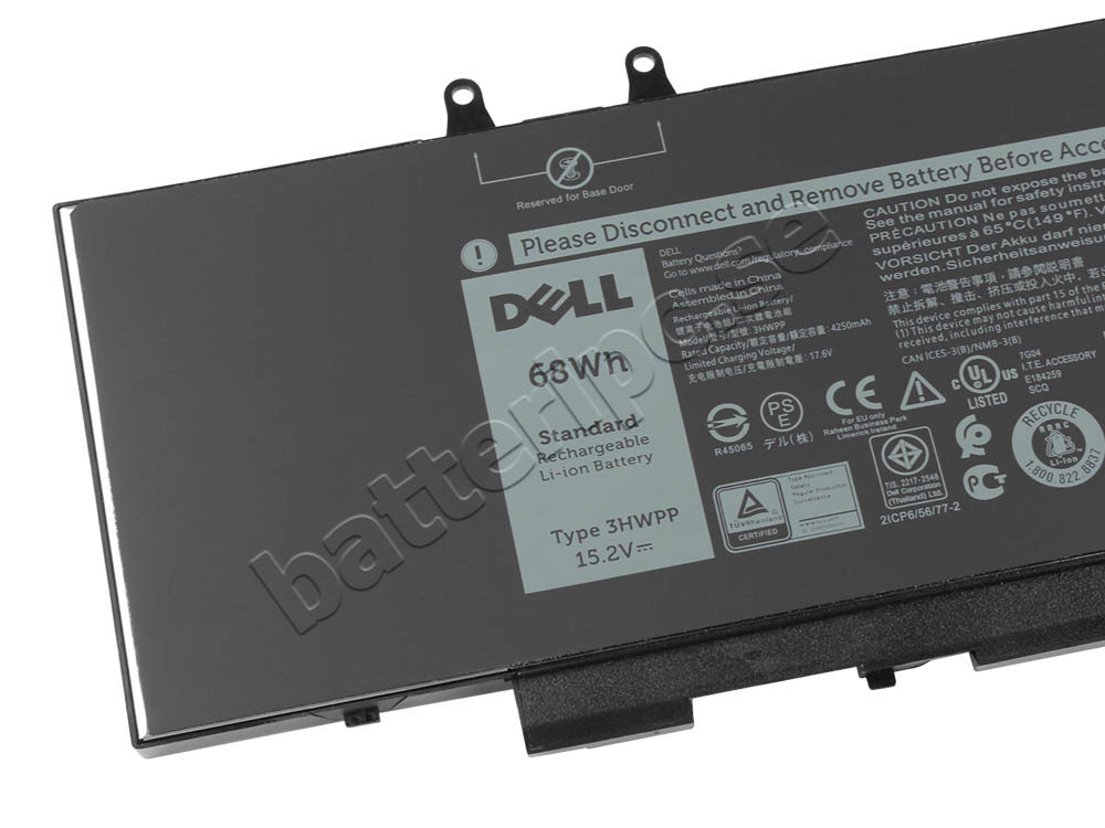 Original Batterier Dell JG75F 0JG75F 4250mAh 68Wh