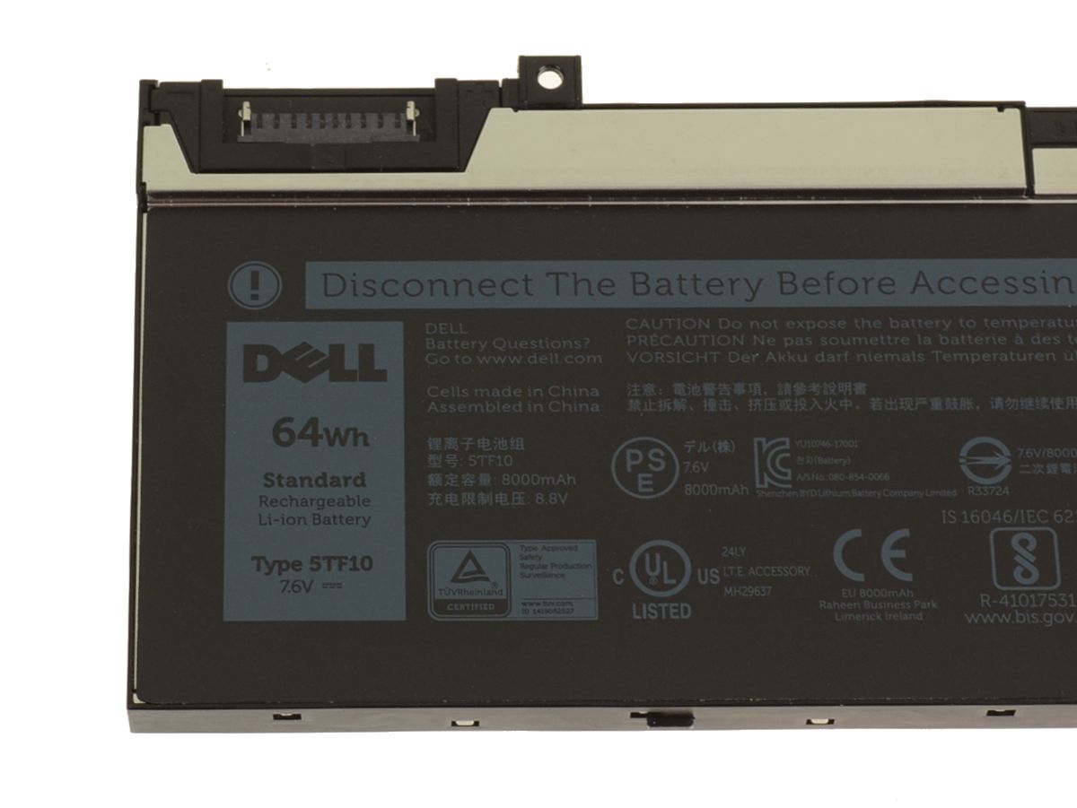 Original 8000mAh 64Wh Batterier Dell Precision 7530-V9WRD