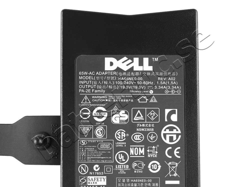 65W Dell ADP-90AH B Original AC Adapter Laddare