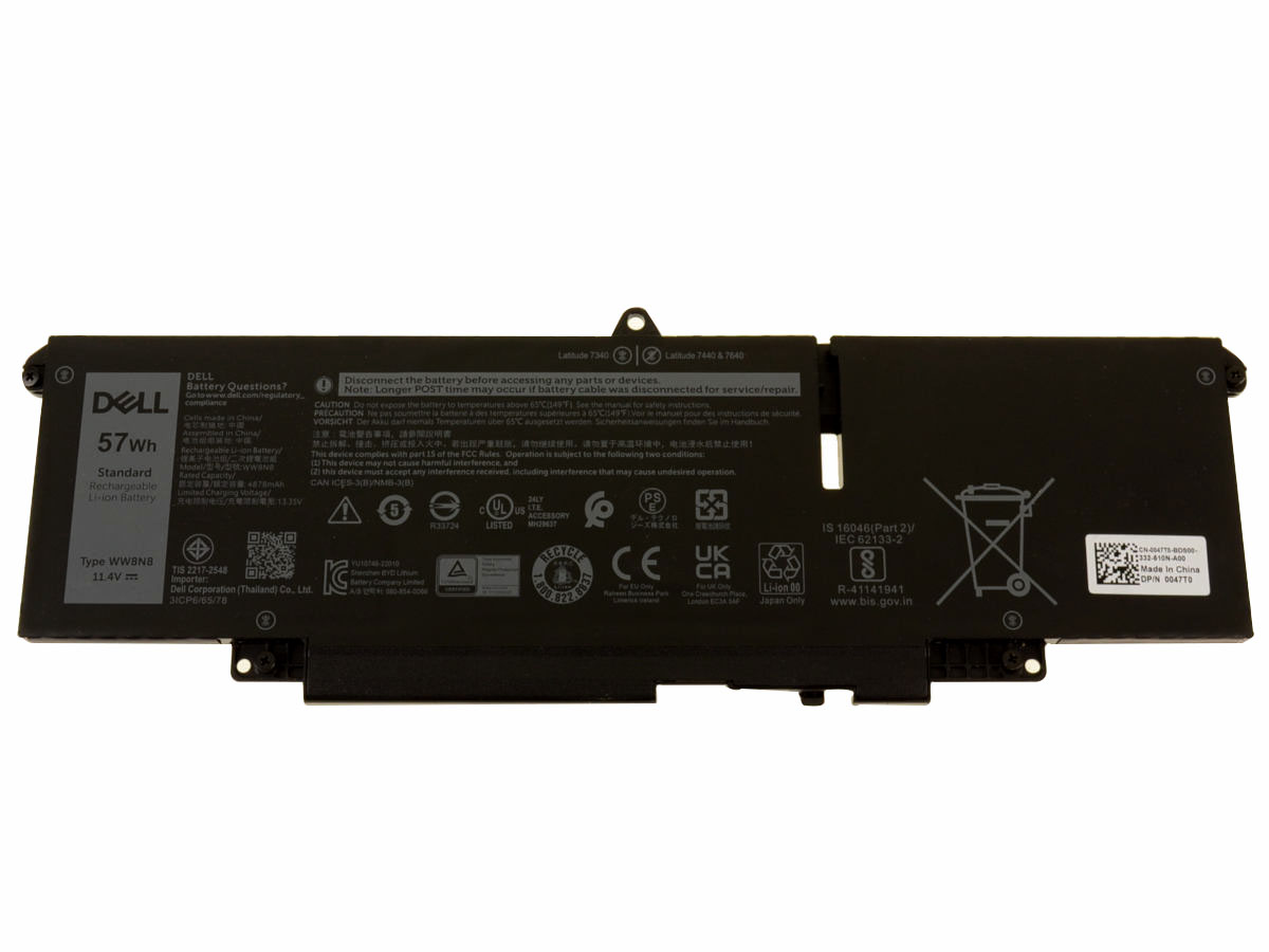 Original Batterier Dell Latitud 7450 2-in-1 4878mAh 57Wh