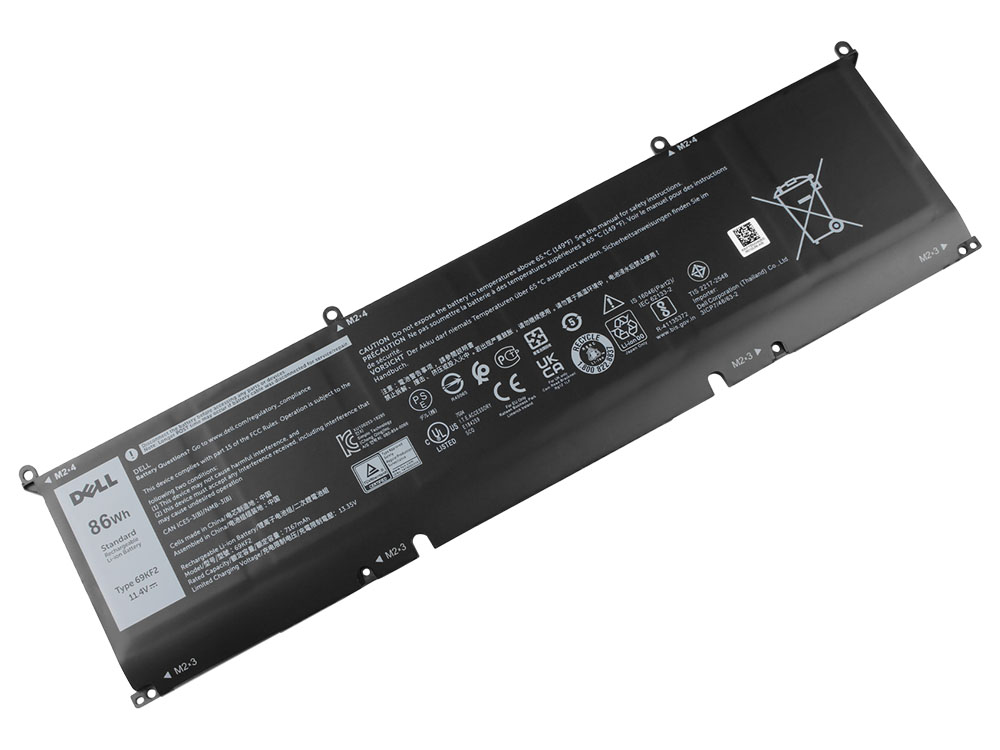 Original Batterier Dell XPS 15 9530 (2023) 7167mAh 86Wh