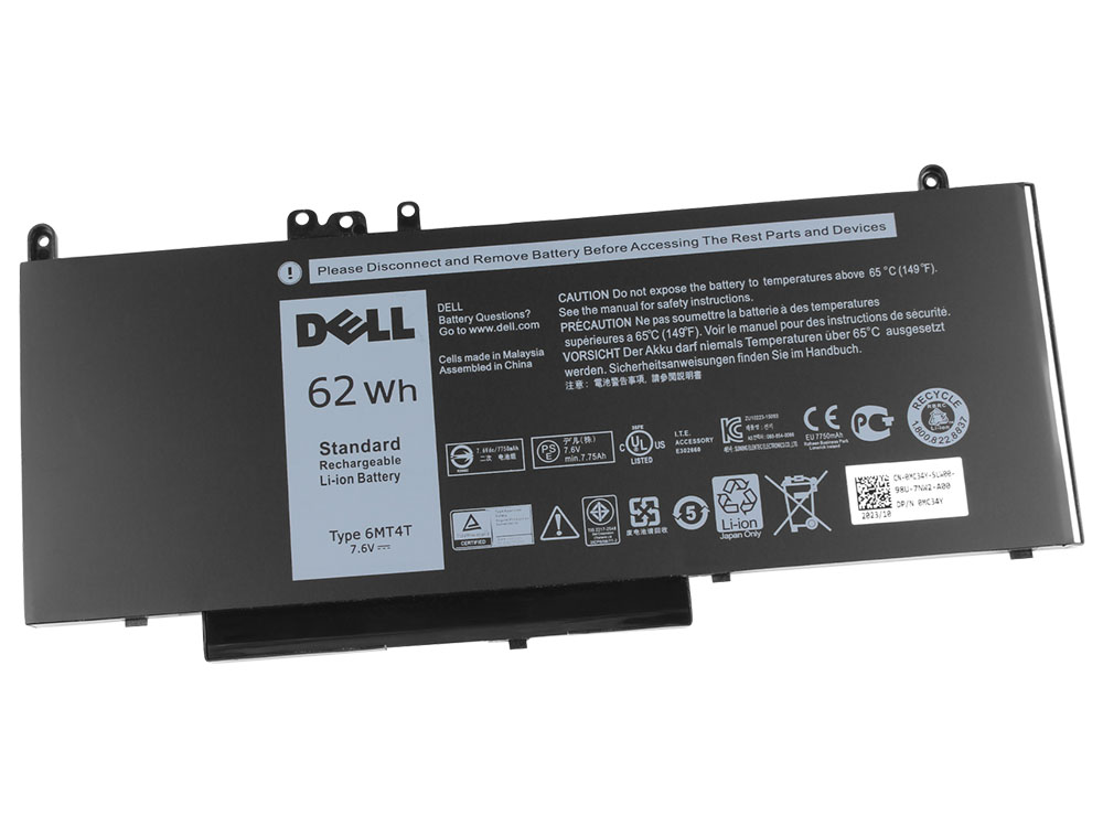 Original 62Wh Batterier Dell 451-BBUQ 9KY50