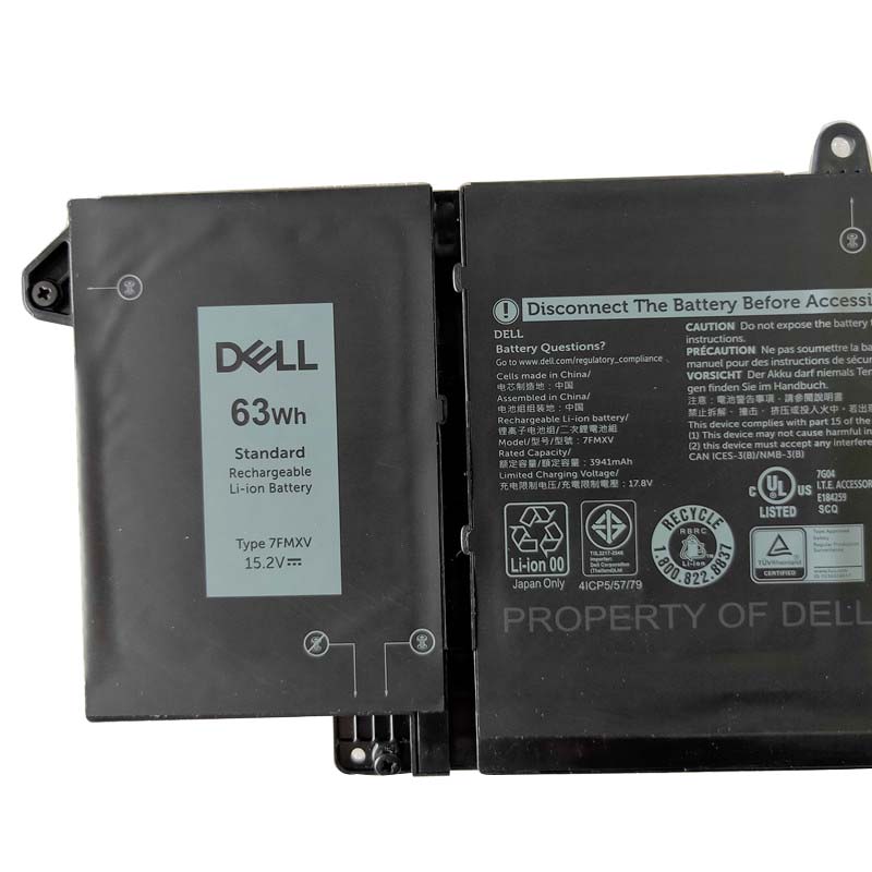 Original Batterier Dell 1PP63 4M1JN 451-BCSM 4145mAh 63Wh