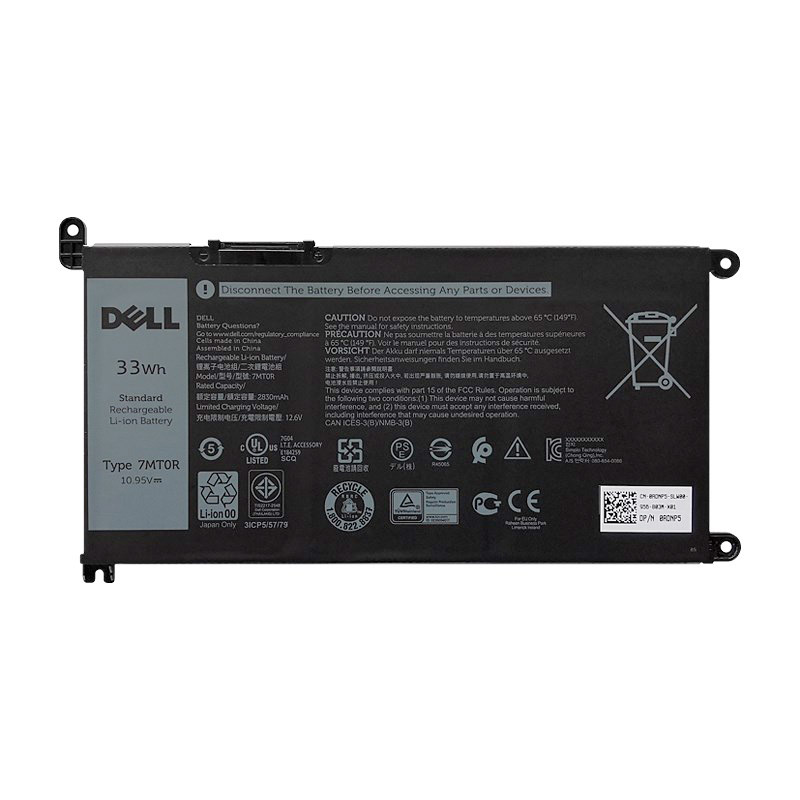 Original Batterier Dell 7MT0R 7MTOR DN33X RDNP5 2830mAh 33Wh