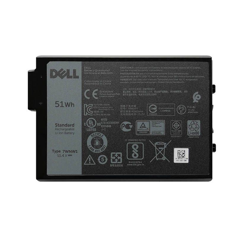 Original Batterier Dell Latitud 7424 P86G P86G001 4342mAh 51Wh