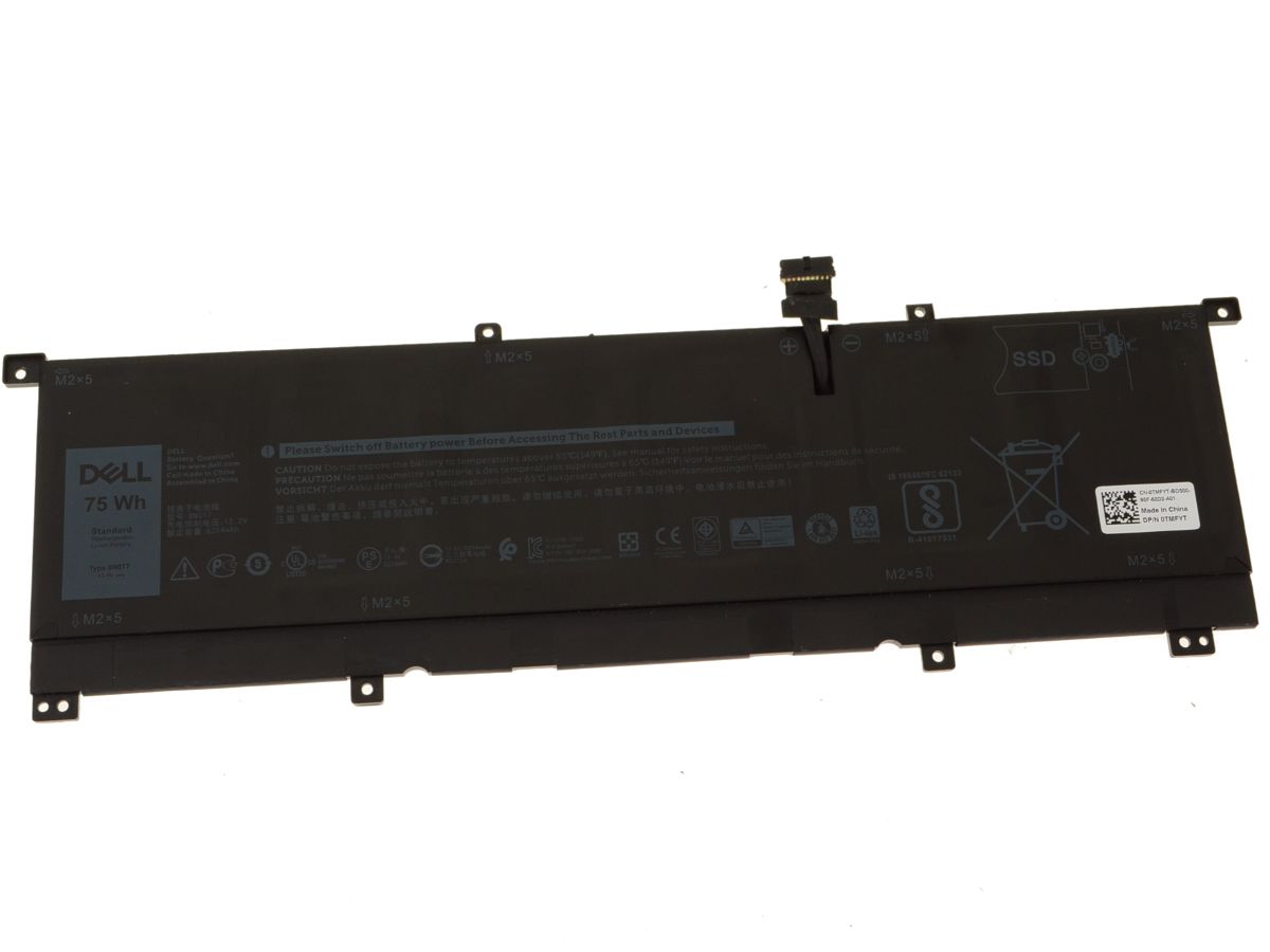 Original Batterier Dell XPS 15 9575 P73F P73F001 75Wh - Klicka på bilden för att stänga