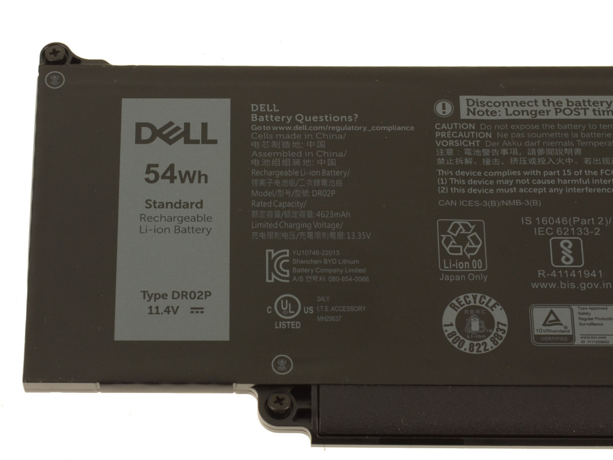 Original Batterier Dell Precision 3590 P127F P127F003 4623mAh 54Wh