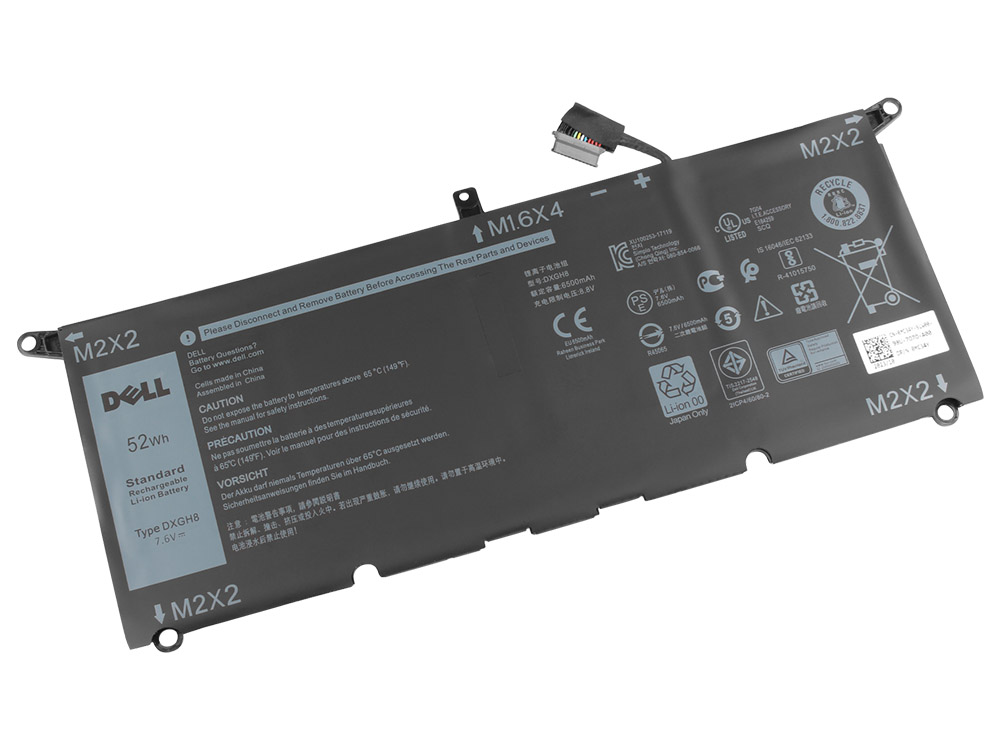 Original Batterier Dell XPS 13 9305 6500mAh 52Wh - Klicka på bilden för att stänga