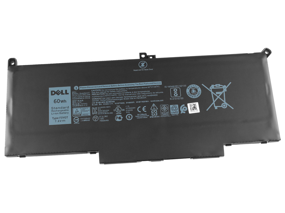 60Wh Original Batterier Dell F3YGT 0F3YGT 2X39G