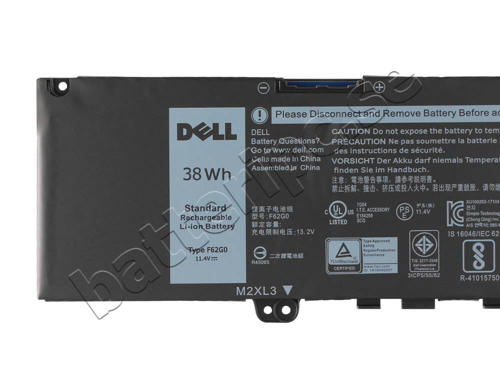 Original Batterier Dell Inspiron 13 5370-0576 3166mAh 38Wh