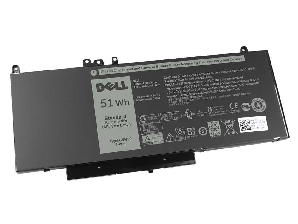 Original 51Wh Batterier Dell 451-BBLK 451-BBLL