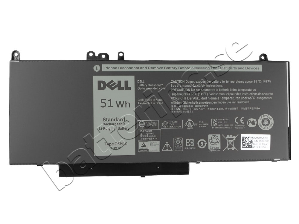 Original 51Wh Batterier Dell 451-BBUF 451-BBLN