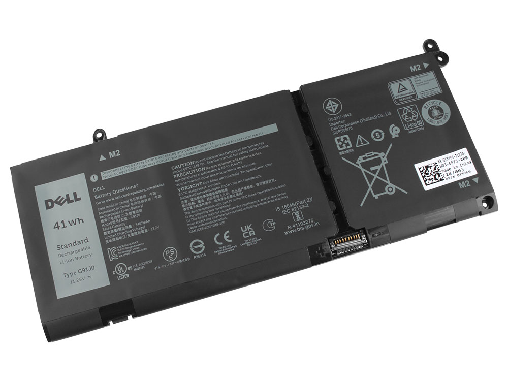 Original Batterier Dell OFH3K2 55NWG MGCM5 3640mAh 41Wh