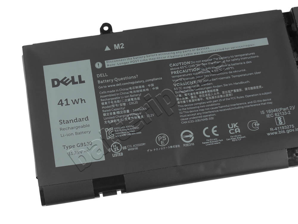 Original Batterier Dell Vostro 14 5410 3640mAh 41Wh