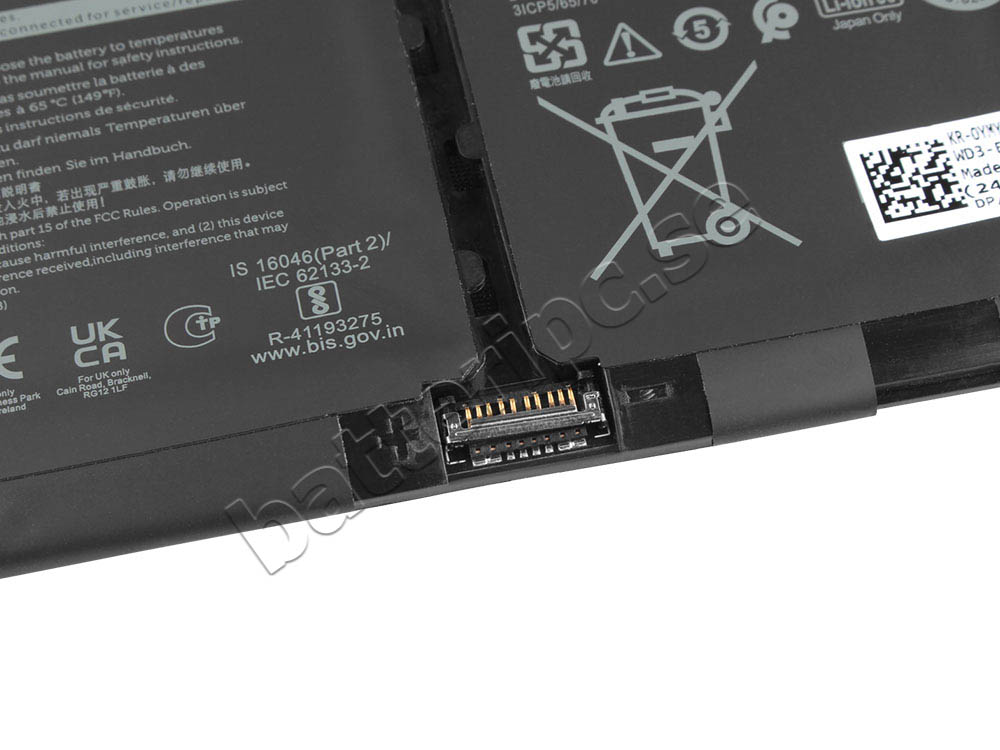 Original Batterier Dell Latitud P146G P146G001 3640mAh 41Wh