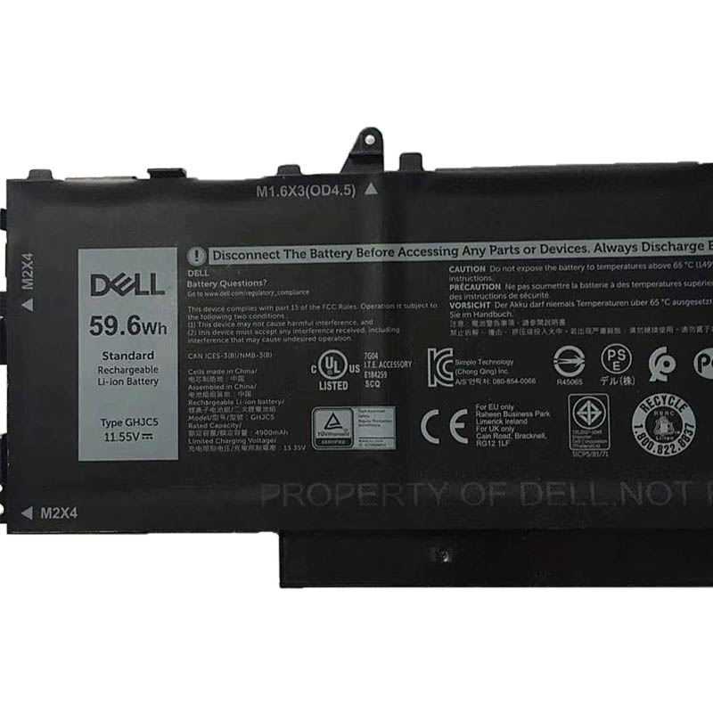 Original Batterier Dell Latitud 9420 P141G P141G001 4900mAh 59.6Wh