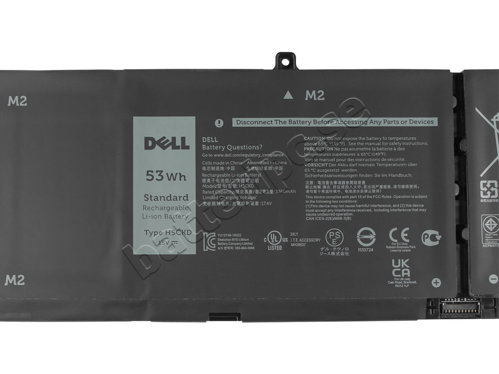 Original Batterier Dell Latitud 3120 3530mAh 53Wh