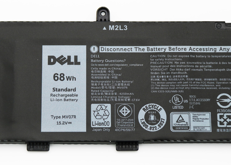 Original Batterier Dell JJRRD OJJRRD 0JJRRD 4255mAh 68Wh