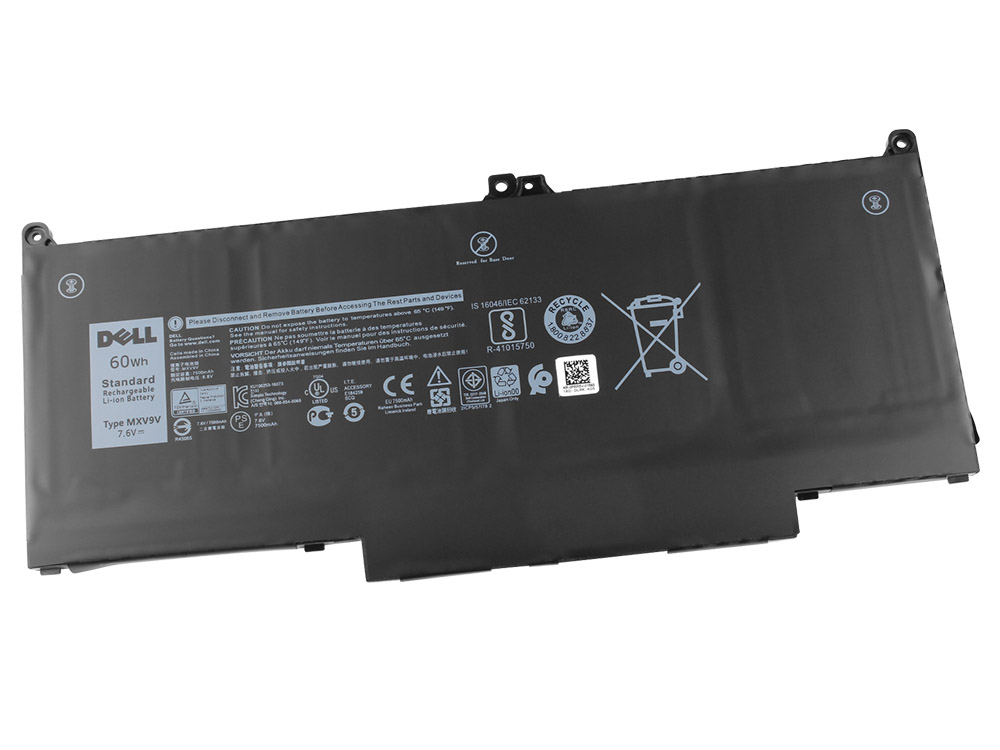 Original Batterier Dell Latitud 7400 P100G P100G001 7500mAh 60Wh - Klicka på bilden för att stänga