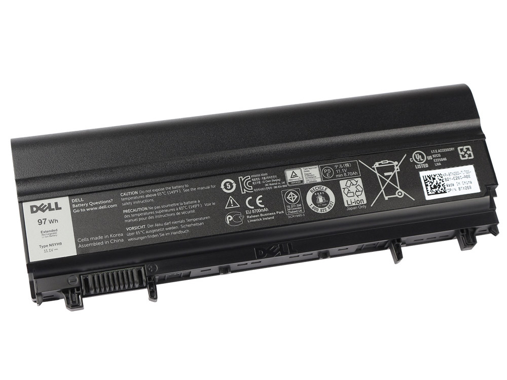 Original 8700mAh 97Wh Batterier Dell Latitud E5540 5540-3837