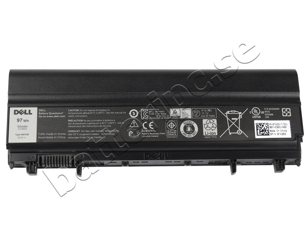 Original 8700mAh 97Wh Batterier Dell WGCWG CXF66